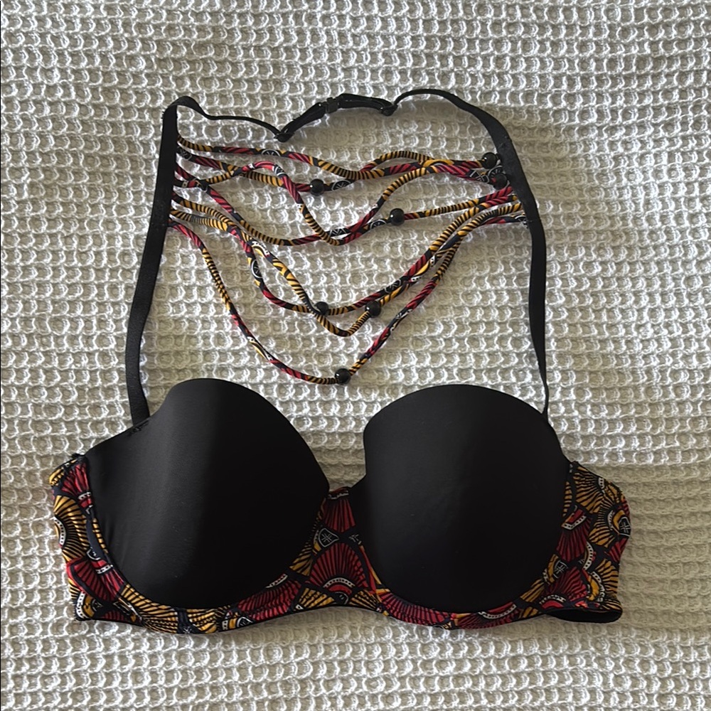 African wax print  Swim Top